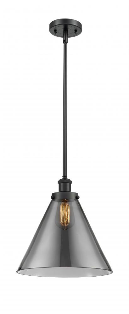 Cone - 1 Light - 12 inch - Matte Black - Mini Pendant