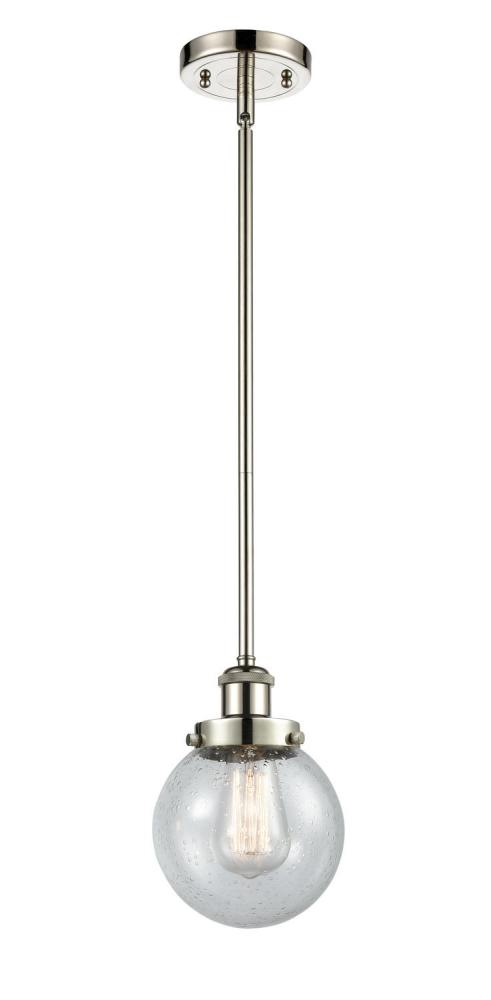 Beacon - 1 Light - 6 inch - Polished Nickel - Mini Pendant