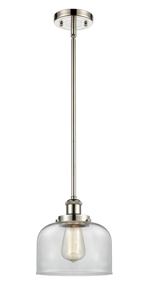 Bell - 1 Light - 8 inch - Polished Nickel - Mini Pendant