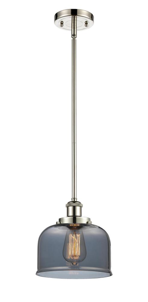 Bell - 1 Light - 8 inch - Polished Nickel - Mini Pendant