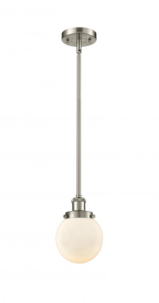 Beacon - 1 Light - 6 inch - Brushed Satin Nickel - Mini Pendant