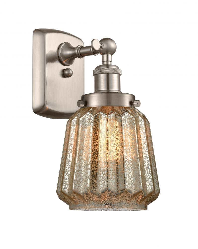 Chatham - 1 Light - 6 inch - Brushed Satin Nickel - Sconce