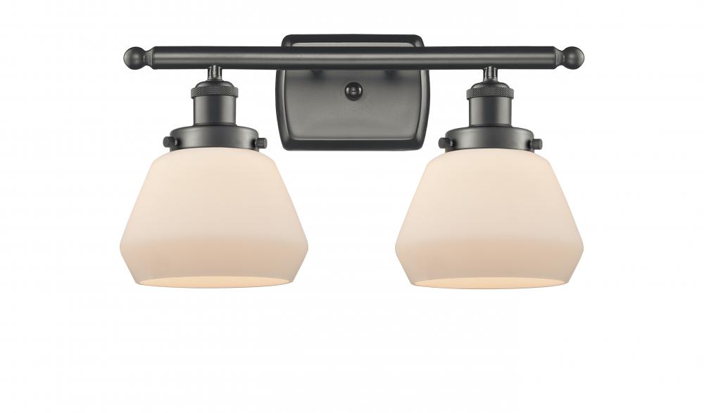 Fulton - 2 Light - 16 inch - Oil Rubbed Bronze - Bath Vanity Light