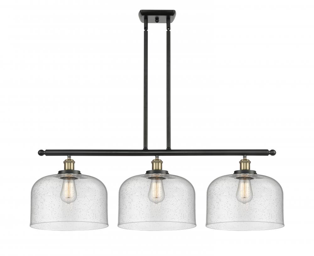 Bell - 3 Light - 36 inch - Black Antique Brass - Stem Hung - Island Light