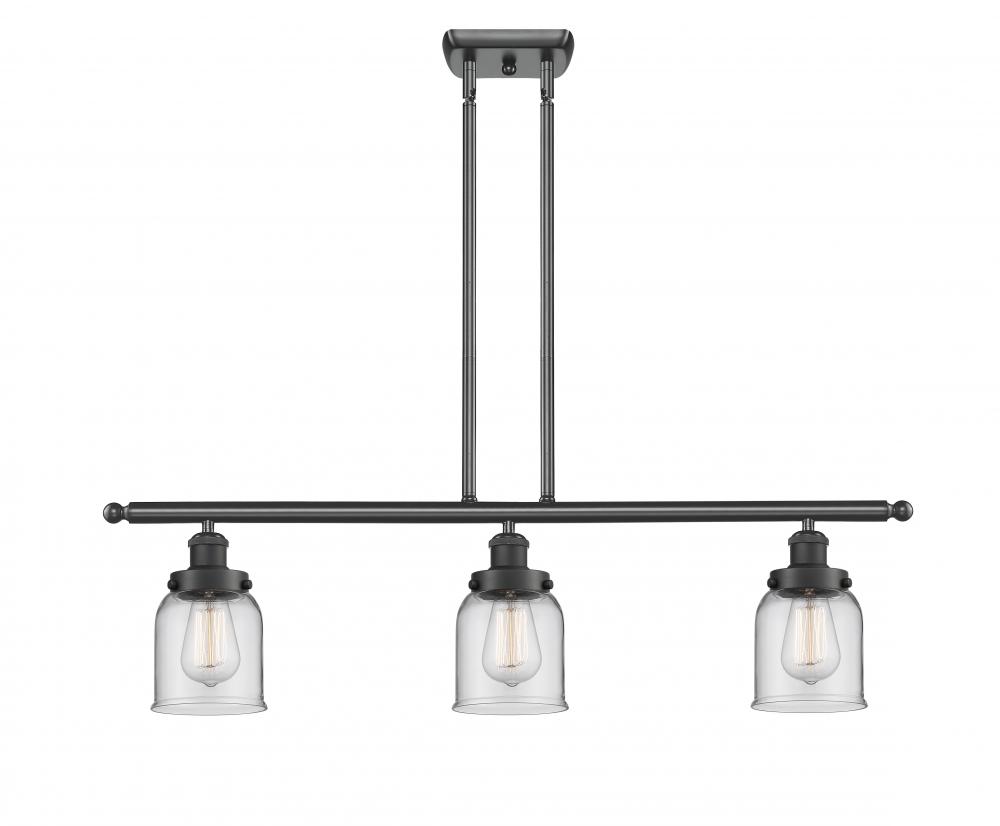 Bell - 3 Light - 36 inch - Matte Black - Stem Hung - Island Light