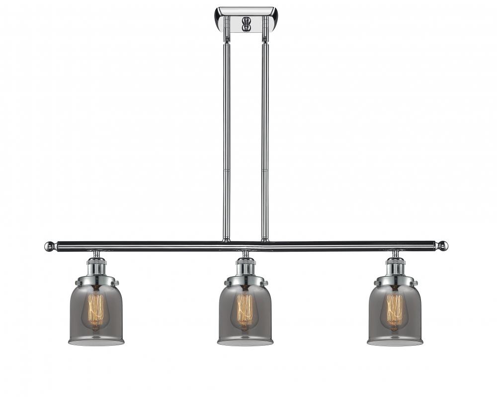 Bell - 3 Light - 36 inch - Polished Chrome - Stem Hung - Island Light