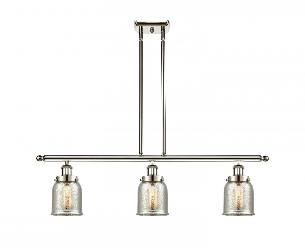 Bell - 3 Light - 36 inch - Polished Nickel - Stem Hung - Island Light