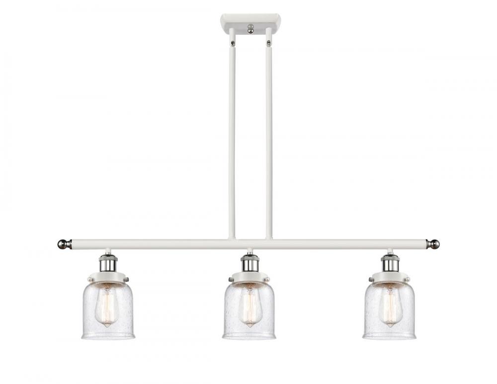 Bell - 3 Light - 36 inch - White Polished Chrome - Stem Hung - Island Light