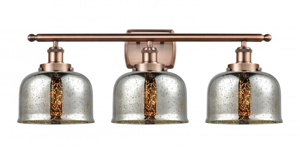 Bell - 3 Light - 28 inch - Antique Copper - Bath Vanity Light