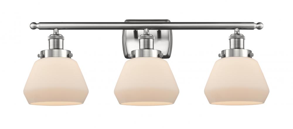 Fulton - 3 Light - 26 inch - Brushed Satin Nickel - Bath Vanity Light