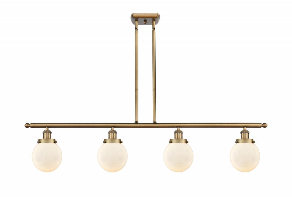 Beacon - 4 Light - 48 inch - Brushed Brass - Stem Hung - Island Light