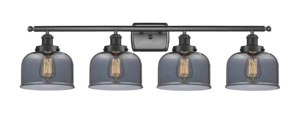 Bell - 4 Light - 38 inch - Matte Black - Bath Vanity Light