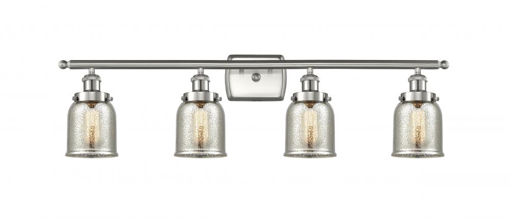 Bell - 4 Light - 36 inch - Brushed Satin Nickel - Bath Vanity Light