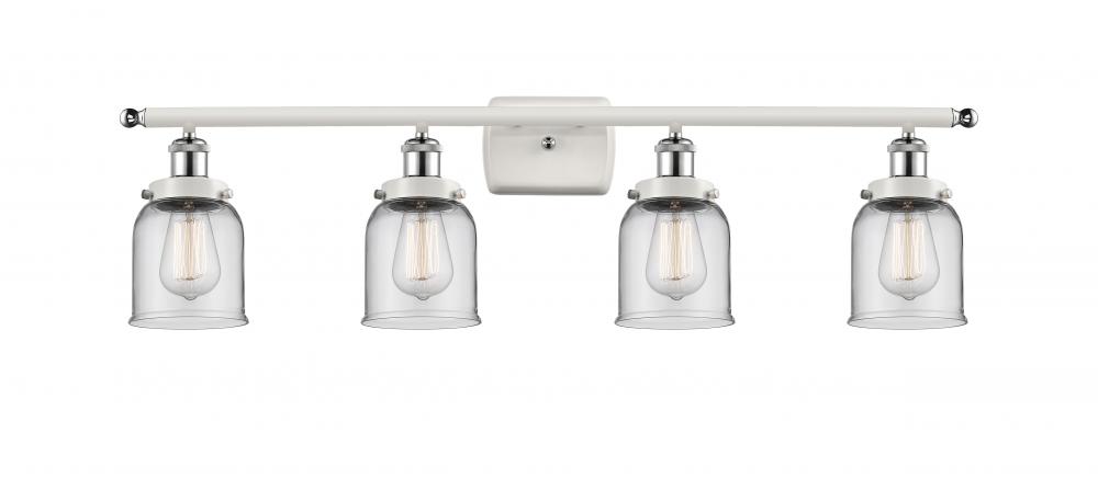 Bell - 4 Light - 36 inch - White Polished Chrome - Bath Vanity Light