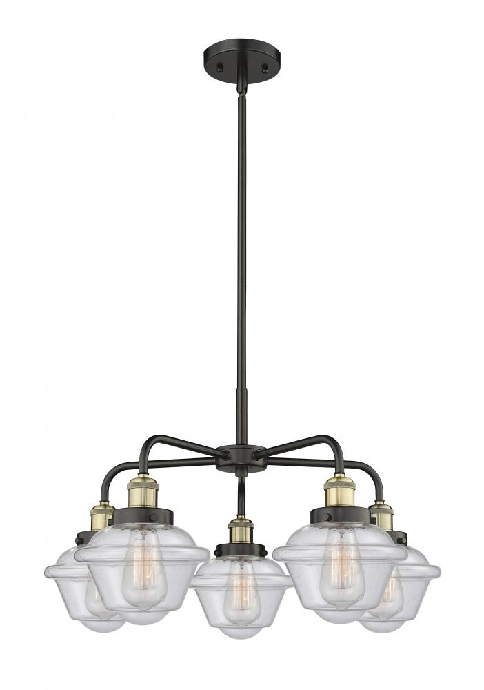 Oxford - 5 Light - 26 inch - Black Antique Brass - Chandelier