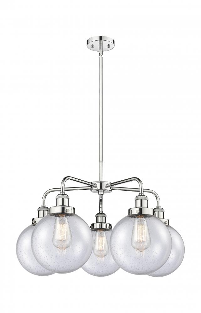 Beacon - 5 Light - 27 inch - Polished Chrome - Chandelier