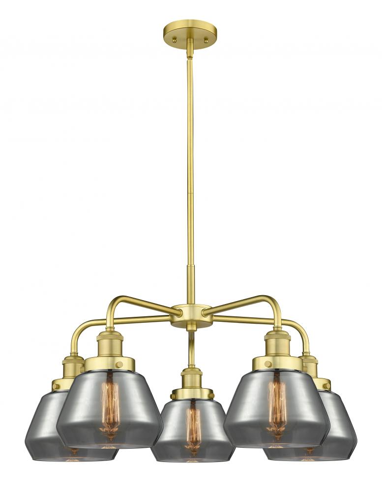 Fulton - 5 Light - 26 inch - Satin Gold - Chandelier