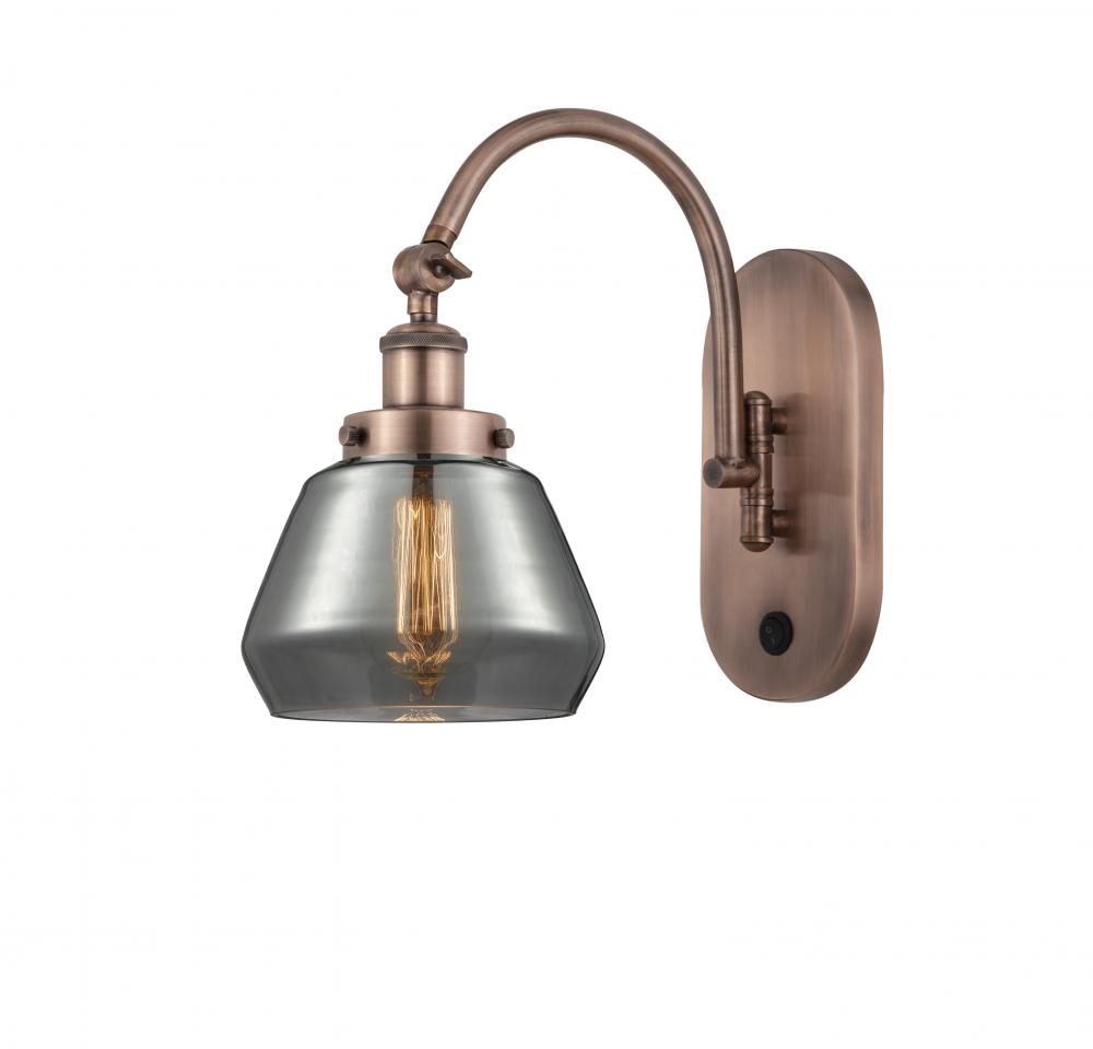 Fulton - 1 Light - 7 inch - Antique Copper - Sconce