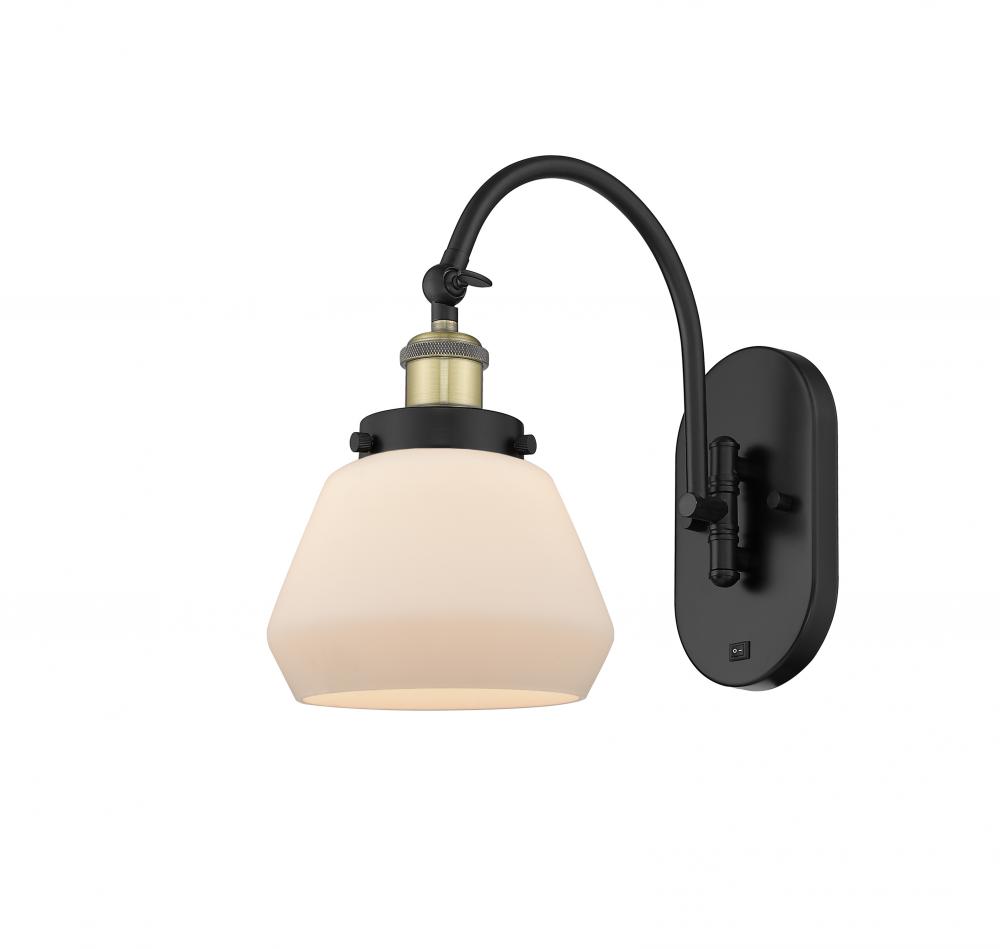 Fulton - 1 Light - 7 inch - Black Antique Brass - Sconce