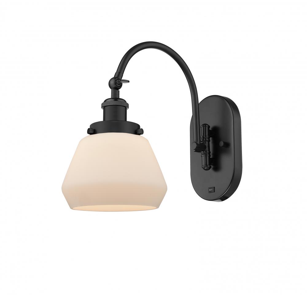 Fulton - 1 Light - 7 inch - Matte Black - Sconce