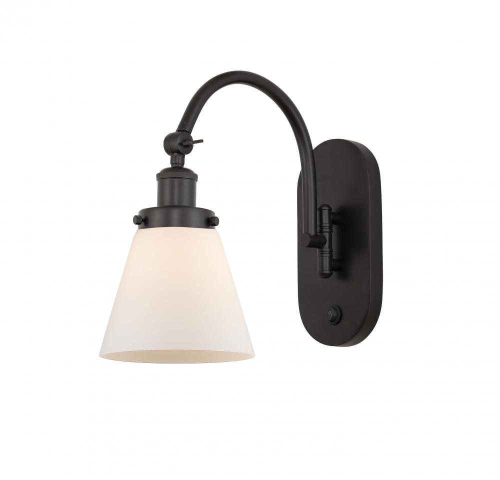Cone - 1 Light - 6 inch - Oil Rubbed Bronze - Adjustable Swing Arm