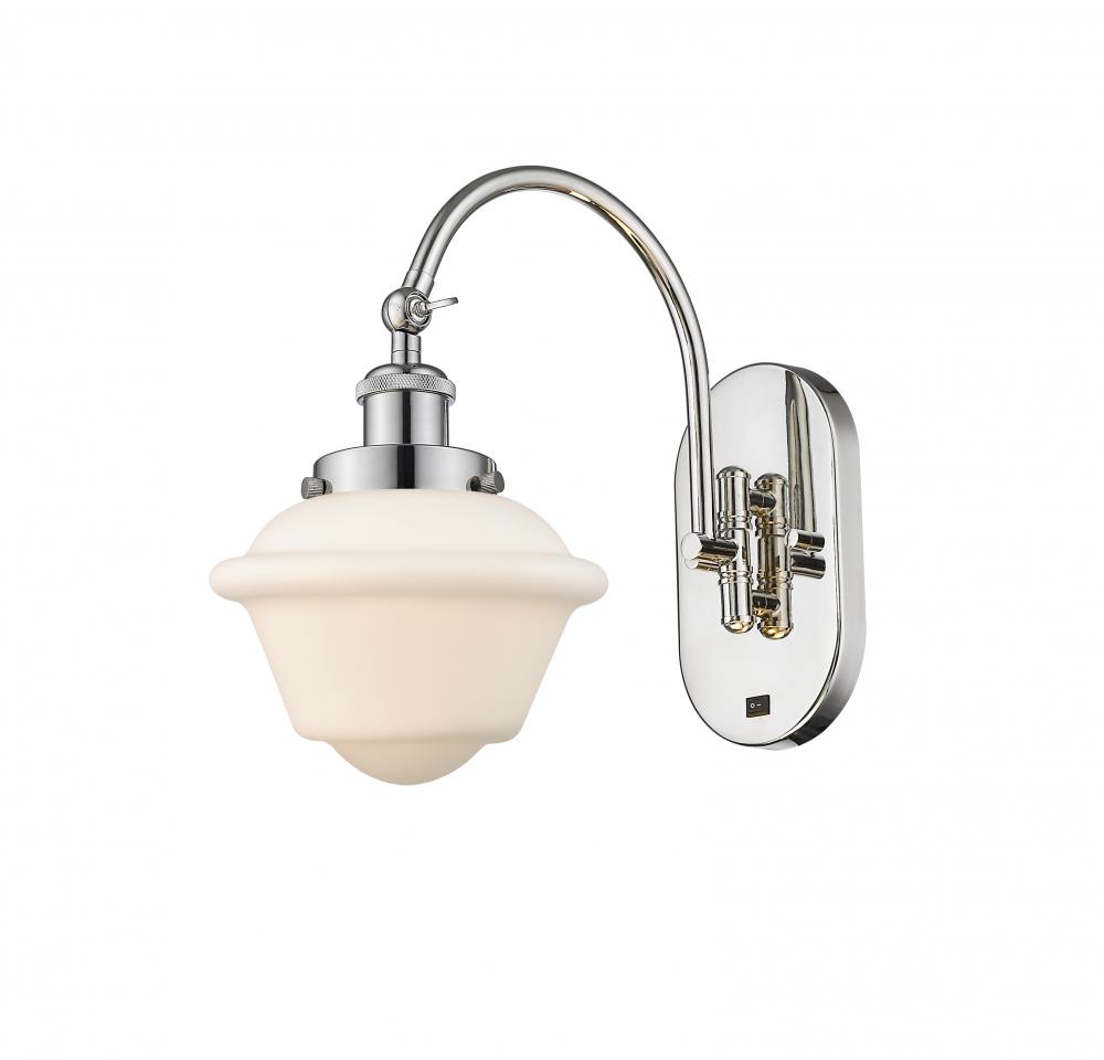 Oxford - 1 Light - 8 inch - Polished Nickel - Sconce