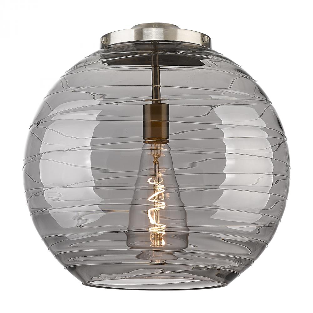 Deco Swirl 16&#34; Light Smoke Glass