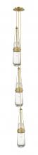 Innovations Lighting 103-452-1P-BB-G452-4CL - Milan - 3 Light - 6 inch - Brushed Brass - Multi Pendant