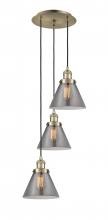 Innovations Lighting 113F-3P-AB-G43 - Cone - 3 Light - 14 inch - Antique Brass - Cord hung - Multi Pendant