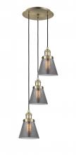 Innovations Lighting 113F-3P-AB-G63 - Cone - 3 Light - 13 inch - Antique Brass - Cord hung - Multi Pendant