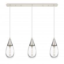 Innovations Lighting 123-450-1P-PN-G450-6CL - Malone - 3 Light - 38 inch - Polished Nickel - Linear Pendant