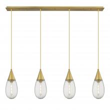 Innovations Lighting 124-450-1P-BB-G450-6SCL - Malone - 4 Light - 50 inch - Brushed Brass - Linear Pendant