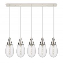 Innovations Lighting 125-450-1P-PN-G450-6SCL - Malone - 5 Light - 38 inch - Polished Nickel - Linear Pendant