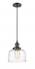 Innovations Lighting 201C-OB-G713 - Bell - 1 Light - 8 inch - Oil Rubbed Bronze - Cord hung - Mini Pendant