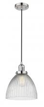 Innovations Lighting 201C-PN-G222 - Seneca Falls - 1 Light - 10 inch - Polished Nickel - Cord hung - Mini Pendant