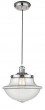 Innovations Lighting 201CBP-PNBK-G542 - Oxford - 1 Light - 12 inch - Polished Nickel - Cord hung - Mini Pendant