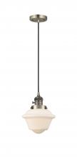 Innovations Lighting 201CSW-AB-G531-LED - Oxford - 1 Light - 7 inch - Antique Brass - Cord hung - Mini Pendant