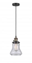 Innovations Lighting 201CSW-BAB-G194 - Bellmont - 1 Light - 6 inch - Black Antique Brass - Cord hung - Mini Pendant
