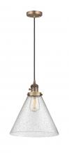 Innovations Lighting 201CSW-BB-G44-L - Cone - 1 Light - 12 inch - Brushed Brass - Cord hung - Mini Pendant