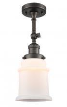 Innovations Lighting 201F-OB-G181 - Canton - 1 Light - 6 inch - Oil Rubbed Bronze - Semi-Flush Mount