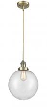 Innovations Lighting 201S-AB-G204-10 - Beacon - 1 Light - 10 inch - Antique Brass - Stem Hung - Mini Pendant