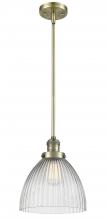 Innovations Lighting 201S-AB-G222 - Seneca Falls - 1 Light - 10 inch - Antique Brass - Stem Hung - Mini Pendant