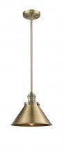 Innovations Lighting 201S-BB-M10-BB - Briarcliff - 1 Light - 10 inch - Brushed Brass - Stem Hung - Mini Pendant