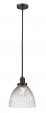 Innovations Lighting 201S-OB-G222 - Seneca Falls - 1 Light - 10 inch - Oil Rubbed Bronze - Stem Hung - Mini Pendant