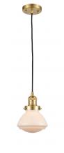 Innovations Lighting 201S-SG-G321-LED - Olean - 1 Light - 7 inch - Satin Gold - Stem Hung - Mini Pendant