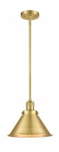 Innovations Lighting 201S-SG-M10-SG-LED - Briarcliff - 1 Light - 10 inch - Satin Gold - Stem Hung - Mini Pendant