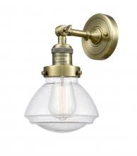 Innovations Lighting 203-AB-G324 - Olean - 1 Light - 7 inch - Antique Brass - Sconce