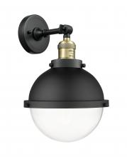 Innovations Lighting 203-BAB-HFS-82-BK-LED - Hampden - 1 Light - 9 inch - Black Antique Brass - Sconce