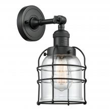 Innovations Lighting 203-BK-G52-CE - Bell Cage - 1 Light - 6 inch - Matte Black - Sconce