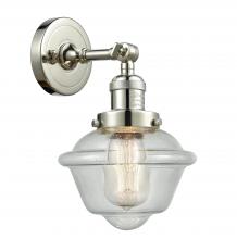 Innovations Lighting 203-PN-G534-LED - Oxford - 1 Light - 8 inch - Polished Nickel - Sconce